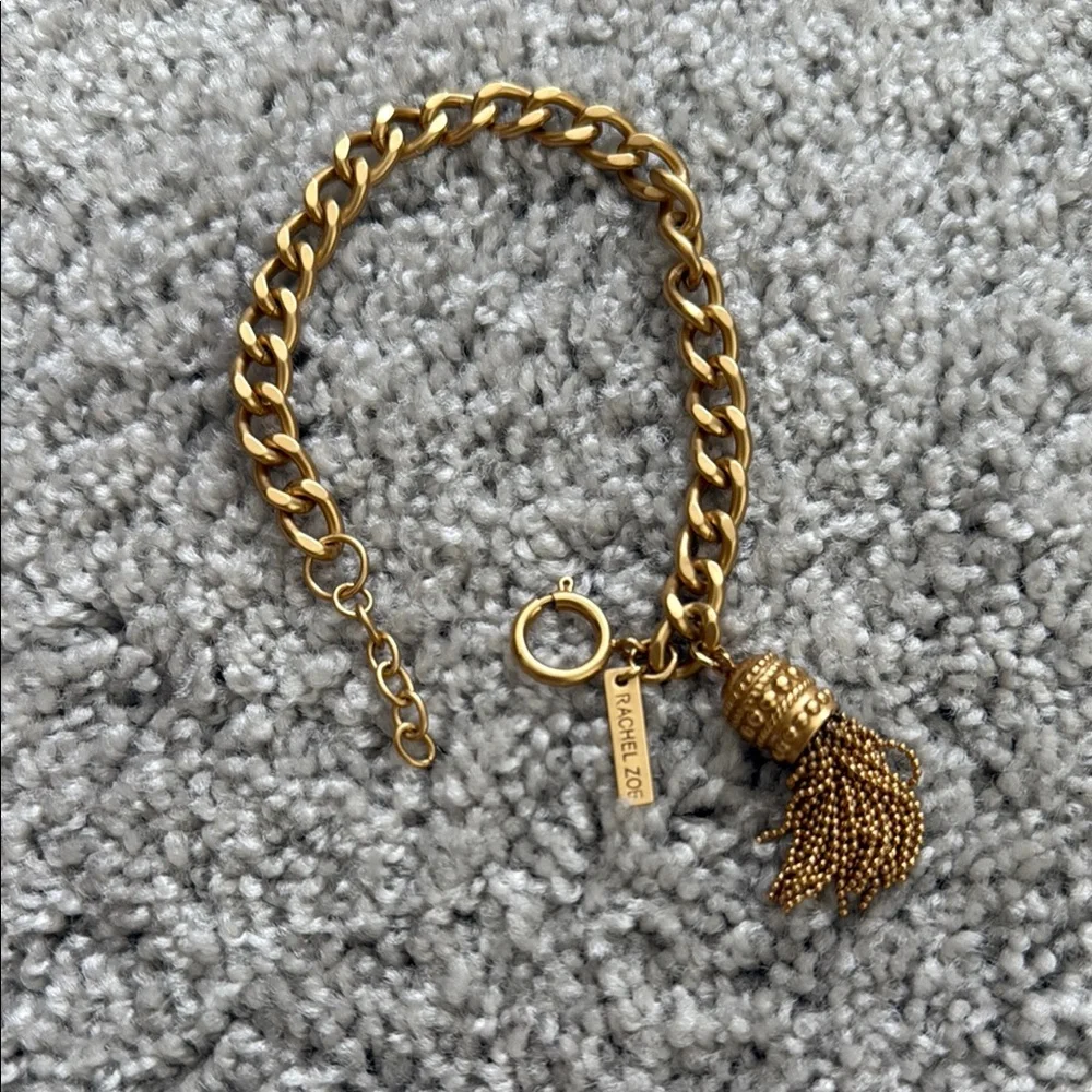 Rachel Zoe Gold Curb Chain Bracelet - Picture 3 of 3
